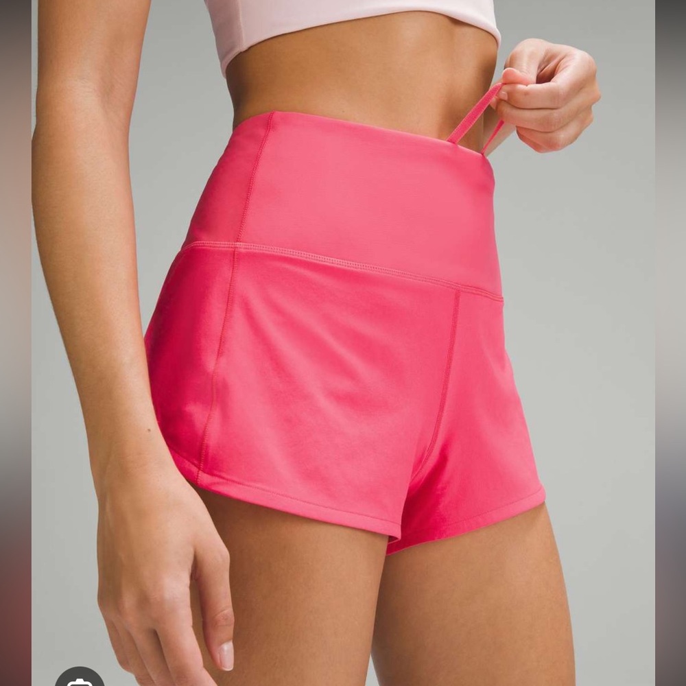 Lululemon Athletica Pink Athletic Shorts High-Rise